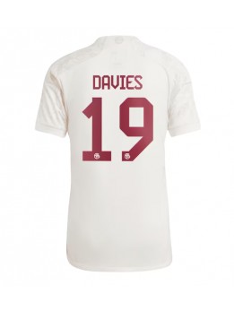 Moški Nogometna dresi replika Bayern Munich Alphonso Davies #19 Tretji 2023-24 Kratek rokav
